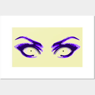 EYES/PURPLE Posters and Art